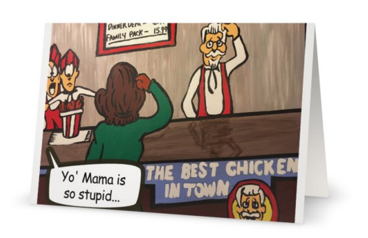 Yo Mama by James Stephens III | KFC Greeting Card